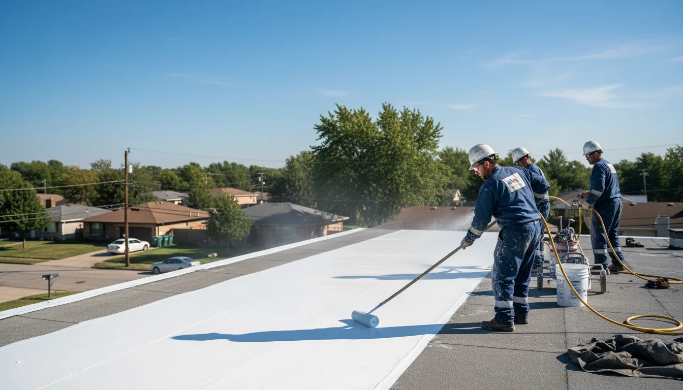 Commercial roof coating in Fredericksburg, TX near me